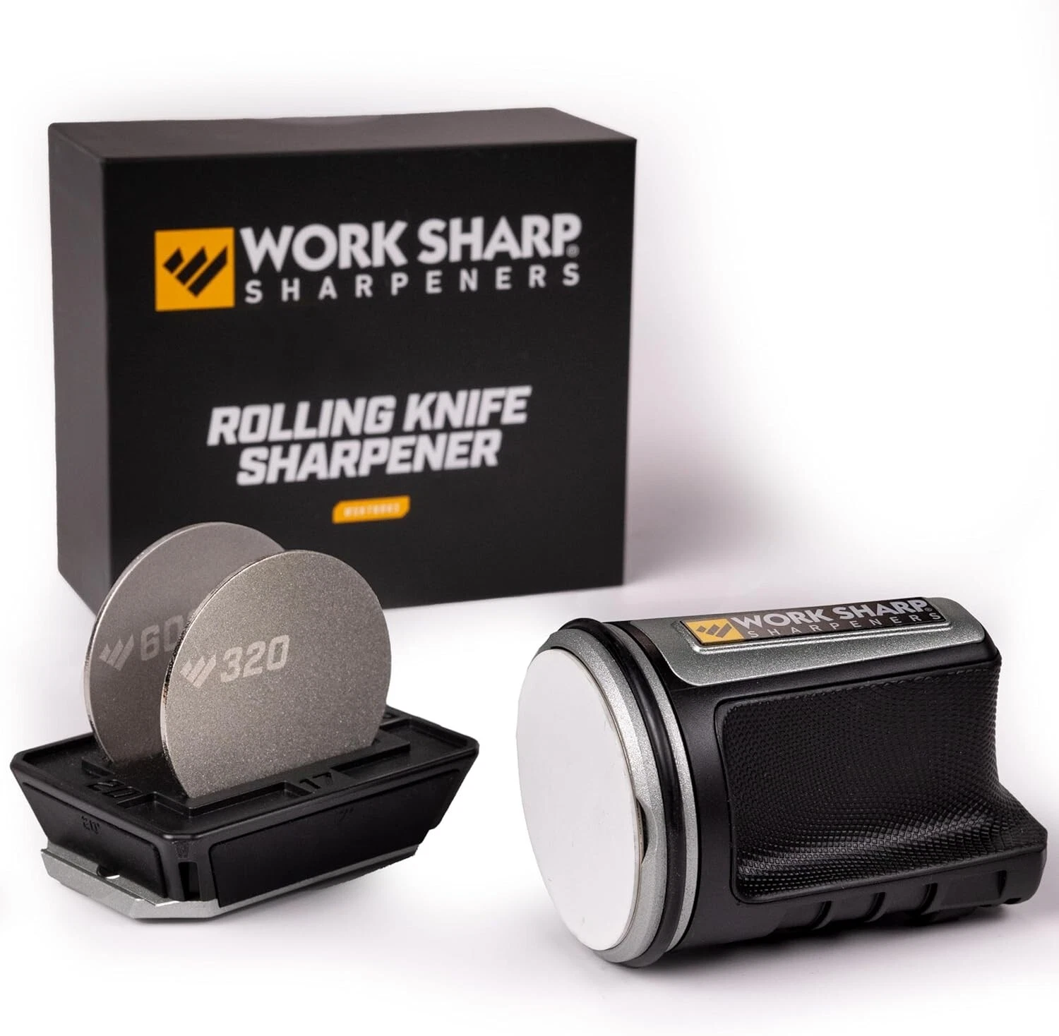 Multi-Angle Knife Sharpener - Restore Your Knives with 3 Abrasives & Warranty