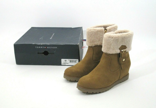 tommy hilfiger orange boots