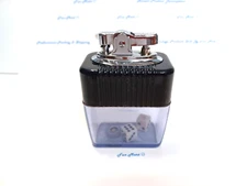 UNIQUE Vintage CLEAR-VU FUEL TANK DICE TABLE LIGHTER / UNFIRED INSERT  [3715]
