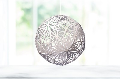 18in Pendant Light - Lotus White