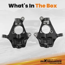 2" Drop Lowering Spindles For Chevy Silverado GMC Sierra 1500 2WD 4WD AWD 07-16