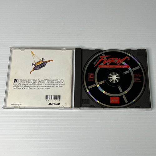 Microsoft Fury 3 (PC, 1995) Vintage Game with CD Key + Manual - Picture 4 of 10
