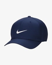 Nike Dri-Fit Rise berretto snapback nylon strutturato FB5623-410 blu navy M/L nuovo con etichette DS IH