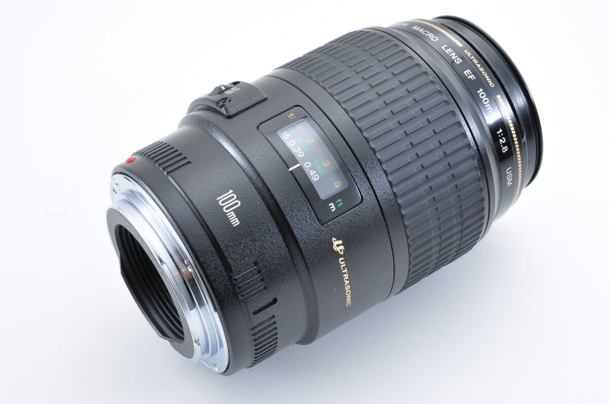 Mint ] Canon EF 100mm F2.8 MACRO USM AF Lens w/Hood from