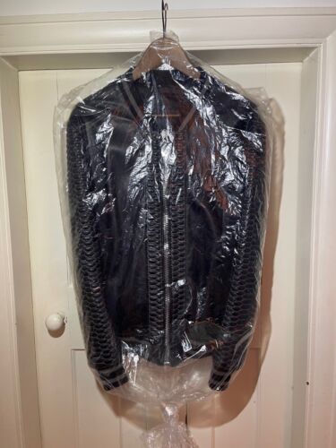 Philipp Plein Leather Jacket Mens XL Black - Picture 3 of 13