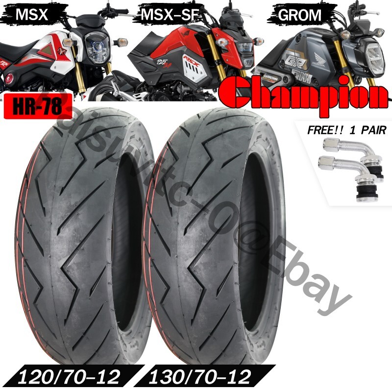 グロム 純正タイヤ 120/70-12 130/70-12 Honda Grom 125 Tires 120/70-12 130/70-12 Front Rear Tire Set