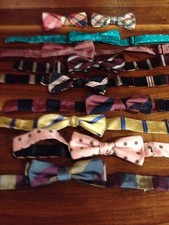 Brooks Brothers - Boys Bow Ties - 100 Silk - 10 Piece Lot