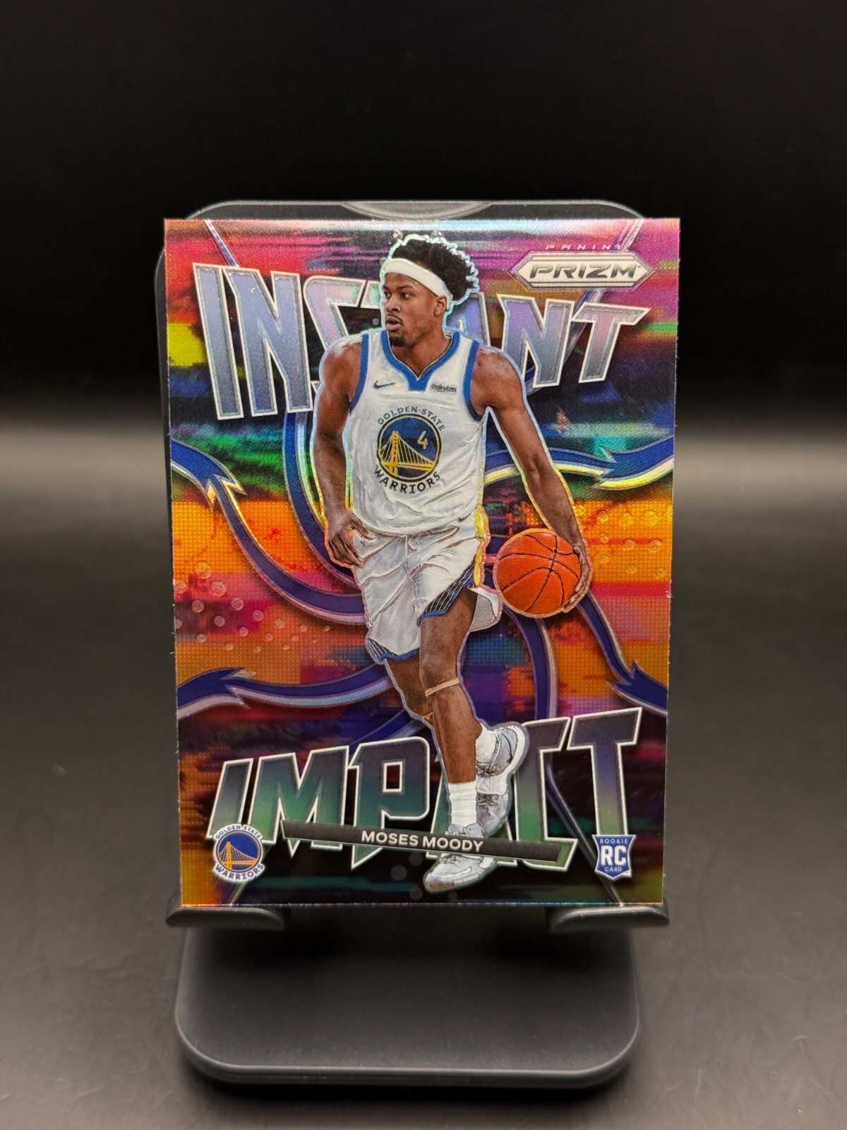 2021-22 Panini Prizm 🏀MOSES MOODY Instant Impact Silver Prizm RC🏀 #24 Warriors