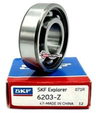SKF 6203 Z DEEP GROOVE BALL BEARING, METAL SHIELDED ONE SIDE OPEN 17x40x12mm