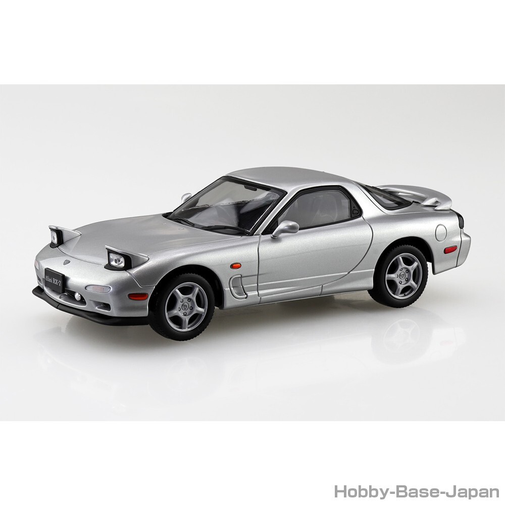【燻銀仕上】R380 1/32スケール メタル製モデル Mazda   fini FD3S RX-7 (Silver-Stone Metallic) 1/32 AOSHIMA Snap Kit