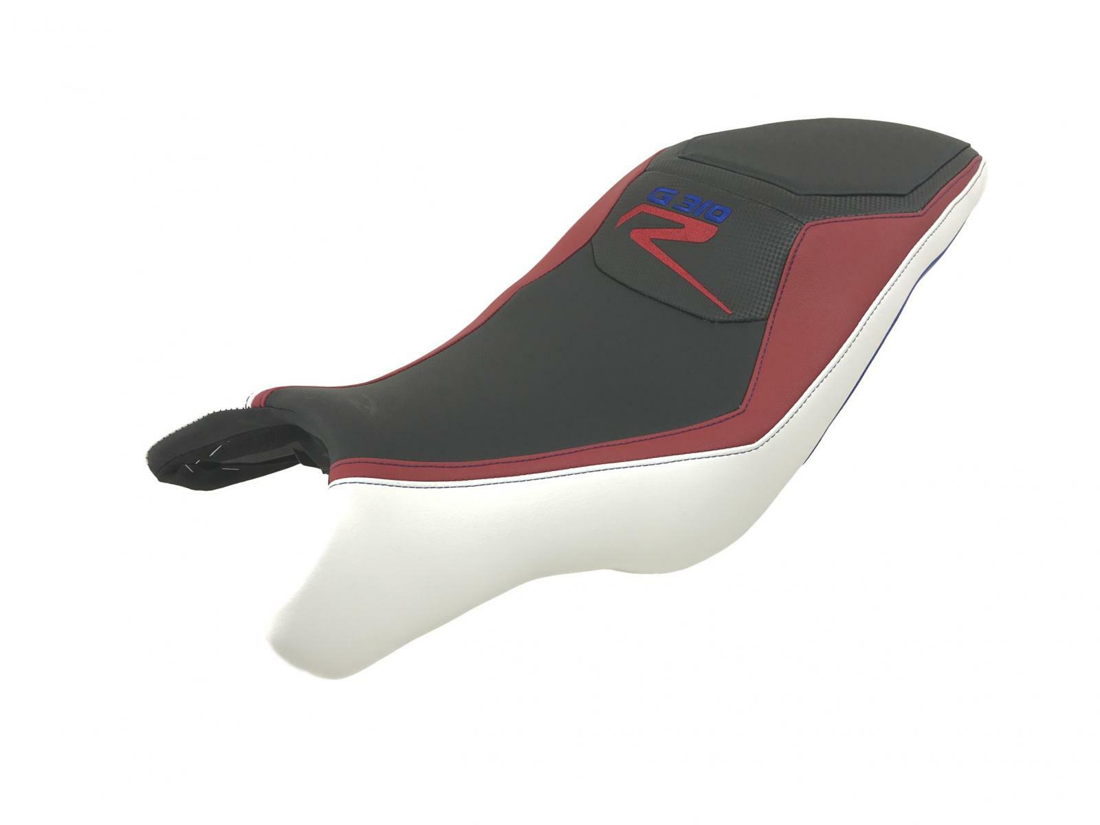 Revêtement de selle BMW G310R Top Sellerie édition tricolore premium