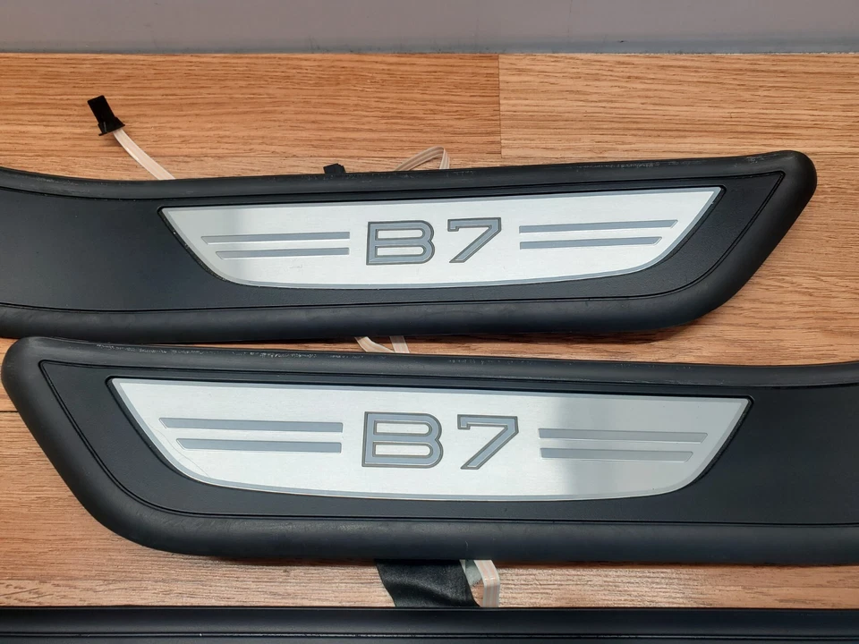 ✅ 11-15 OEM BMW F01 Alpina B7 placa de umbral de puerta moldura moldura juego iluminado Foto 3 de 4