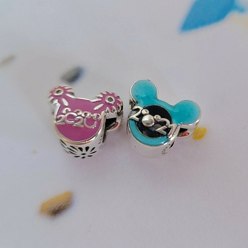 New Authentic Pandora Disney Parks Mickey Mouse Icon 2020 And 2021 Charms - Image 4 of 4