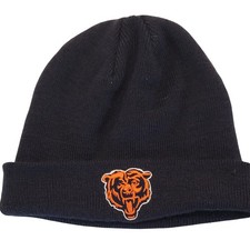 NFL Team Apparel Chicago Bears Youth Beanie  Blue Knit Cuffed Hat Embroidered