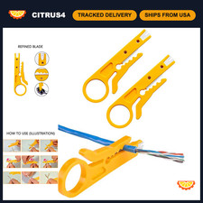 Mini Wire Stripper 3 Pack - Network Cable Stripper Punch Down Cutter Tool