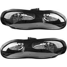 AUTOSAVER88 Headlight Assembly Compatible with 1998-2002 Chevy Pair, Black