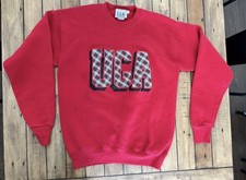 Vintage I.A.B Bedford Red Medium Georgia UGA Sweatshirt Made In USA Academia