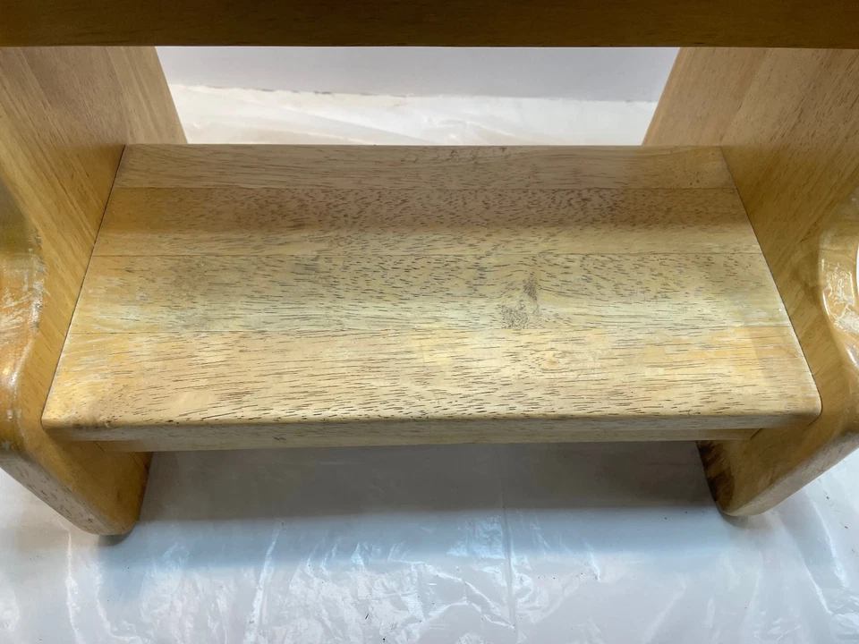 Vintage Hard Wood Two Step Stool Ladder - 14.5 x 10.5 x 13 - Image 3 of 4