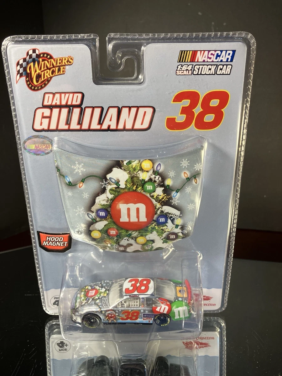 ミニカー David Gilliland # 38 M&M's Nascar Winner's Circle David Gilliland Silver Chrome M&M's Toy Car
