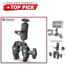 Ulanzi R094 Super Clamp with Double Ball Head Magic Arm for DSLR Camera Monitor