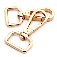 Metal Snap Hooks 10 PCS Push Gate Swivel Lobster Claw Clasp Purse Hardware Go...