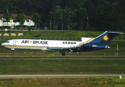 Air Brasil Cargo Boeing 727-200F PR-AIB @ Sao Paulo Guarulhos 2007 - postcard