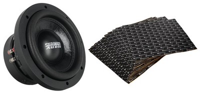 (2) Sundown Audio SA-6.5SW 6.5'' 300w RMS Car Subwoofers DVC 2-Ohm Subs+Rockmat