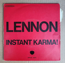 John Lennon – Instant Karma!  SP 45T Fr 1970 LANGUETTE (EX/EX+)
