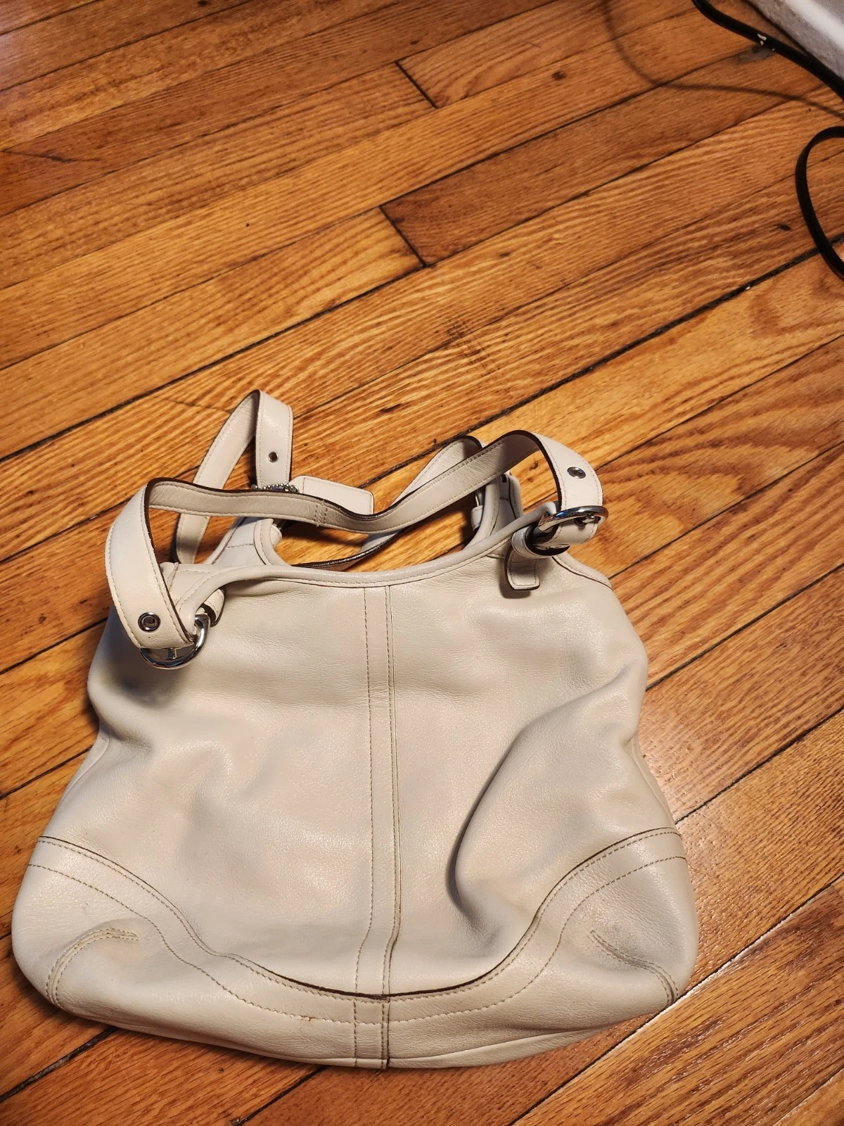 Borsa borsa vintage Coach Legacy SoHo Hobo #4983 in pelle con guscio d'uovo