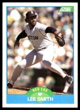 Lee Smith 1989 Score #150 Boston Red Sox MLB READ FREE SHIPPING AutographDen
