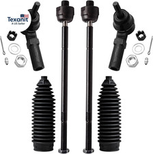 - Front Tie Rods Kit for Buick Lesabre Lucerne Cadillac DTS Deville, 4 Inner  O