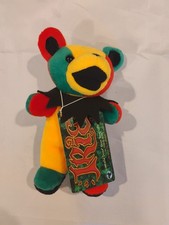   Iris  - Grateful Dead 7  Bean Bear Plush by Liquid Blue Vintage