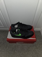 Nike Air Max 1 Men's Trainers Anthracite Green Strike Black Size UK 11 BNIB
