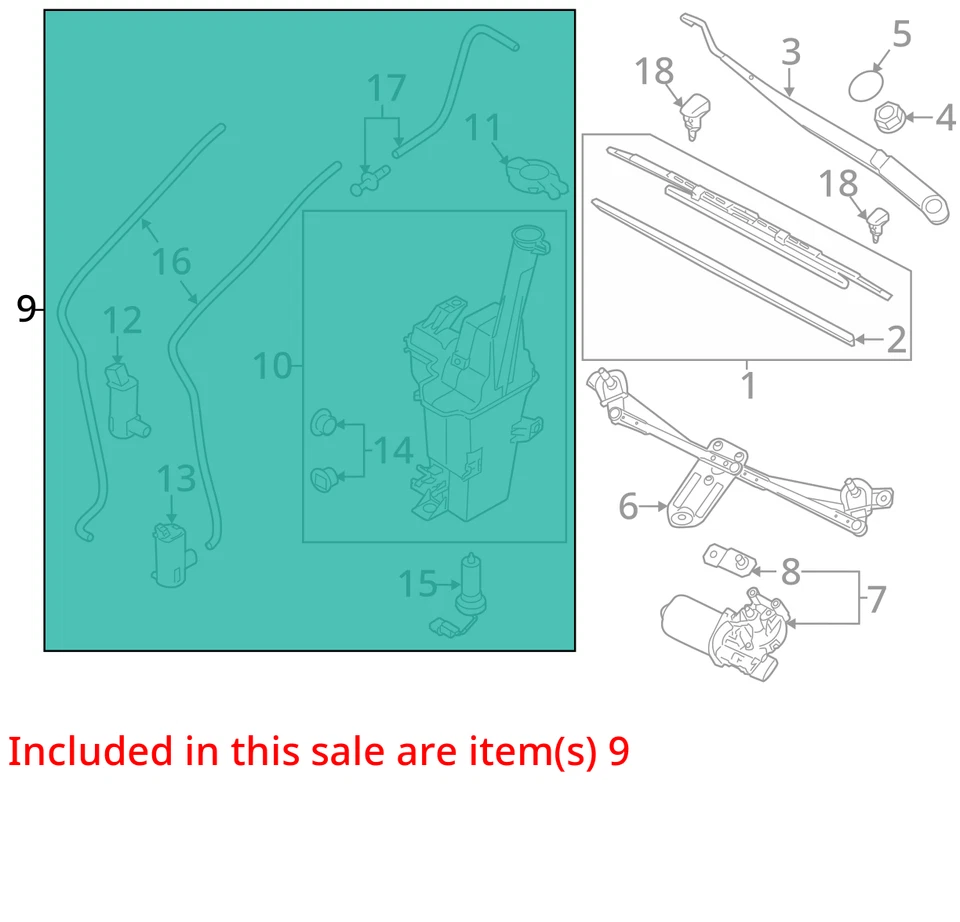 Depósito de líquido de lavadora usado se adapta a: Kia Sportage 2016 sin sensor de nivel de fluido grado Foto 3 de 4