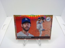 2025 Topps Chrome Platinum Clayton Kershaw Rose Gold Toile /75 Dodgers #27