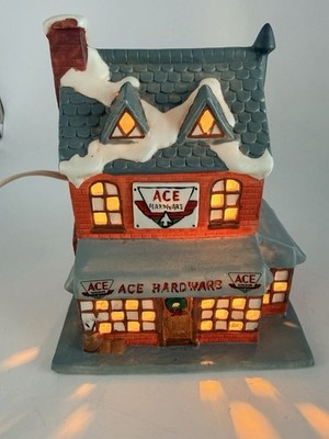 Dickens Collectable  Ace Hardware  Christmas Village Lighted House W/Light 1992