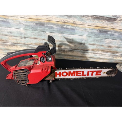 #ad Homelite Gas Chainsaw 10734R 14quot; Red Vintage 2 Stroke USA Made Textron $60.00