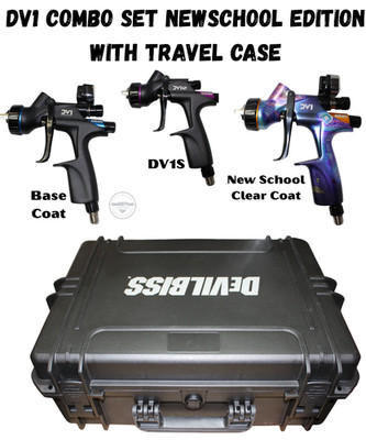 Devilbiss Dv1 3 Gun Limited Custom Edition   SEALED w/ Travel Case