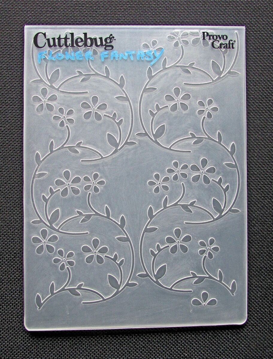 Cuttlebug Provo Craft Flower Fantasy Embossing Folder 37-1940