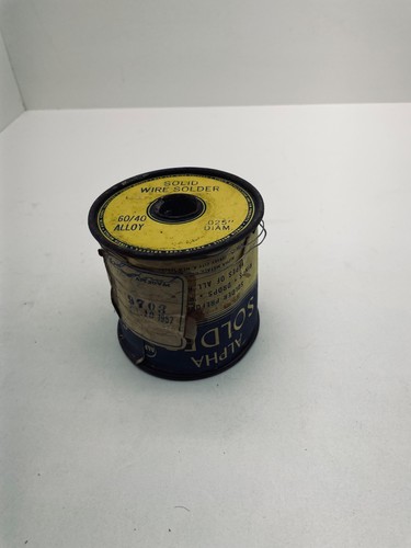 Solid Wire Solder 60/40 Alloy .025" DIAM. - Alpha Solder 