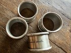 Pewter Look Napkin Rings Set of 4 "The Family Circle Never Ends" Engraved Set 4 — photo 5