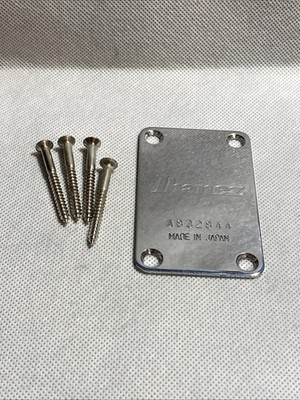 1983 Ibanez Roadstar II Bass Chrome Neck Plate W/ Screws A83284 Made In Japan