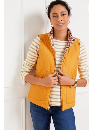 Talbots Reversible Quilted Vest - Botanical Garden Womens Size 3X Petite - Picture 2 of 9
