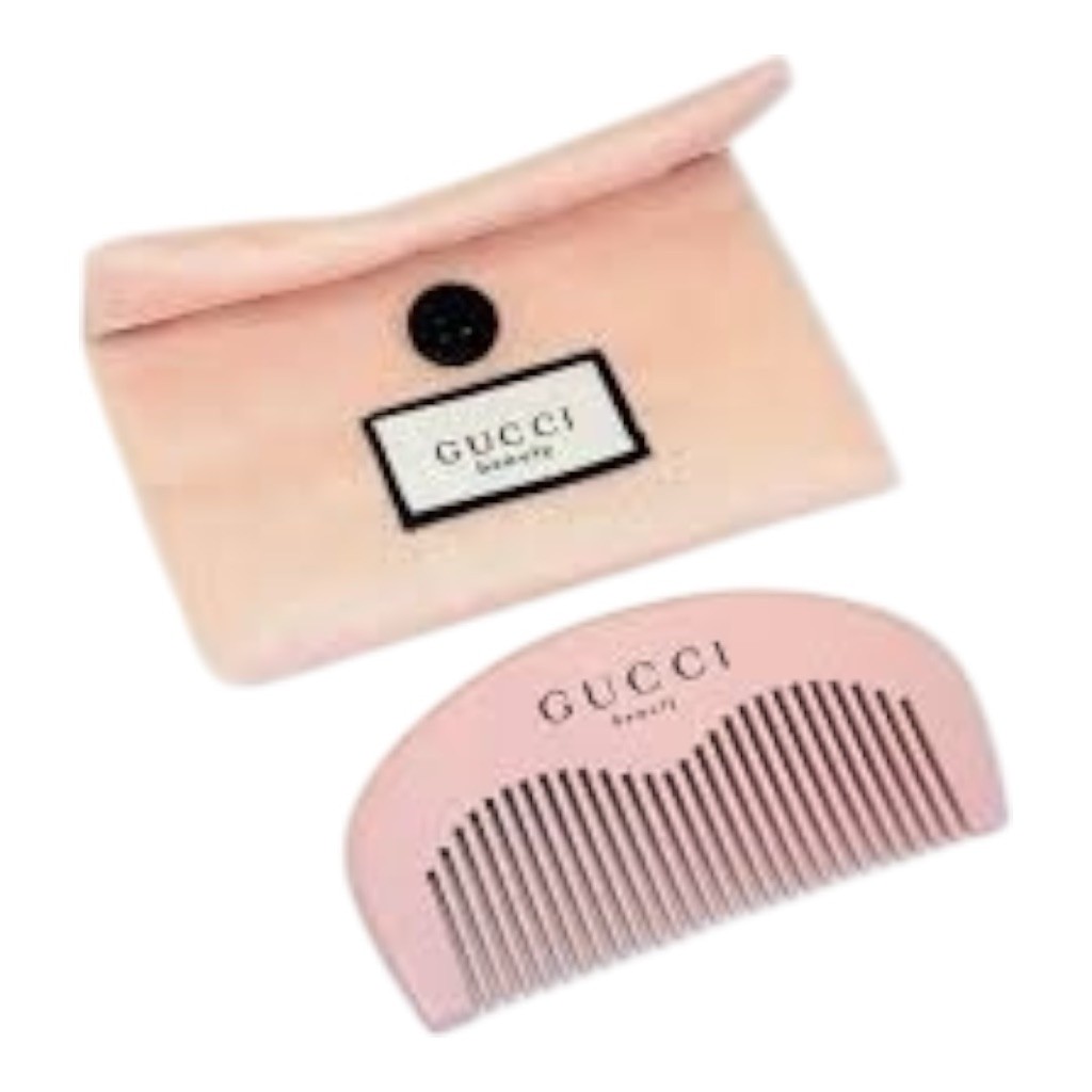 Gucci Beauty Pink Hair Comb with Green Box & Pouch One Size | eBay