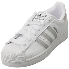 adidas Superstar Ii Unisex Fashion Trainers in White Grey - 6 UK