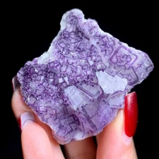 60G Special Beautiful Natural QR Code Fluorite Mineral Specimen/Gift