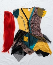 Disney Sally Costume  Wig Set - The Nightmare Before Christmas - Size S