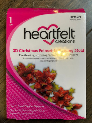 Heartfelt Creations 3D Christmas Poinsettia Shaping Mold HCFB1-478