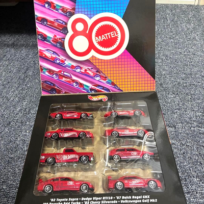 Hot Wheels Mattel 80th Anniversary 8-Pack (8 Cars) | eBay