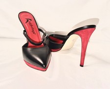 High Feelings High Heels Pantolette Made in Italy Echtleder